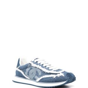 *NWT* Dolce & Gabbana Women’s Aria Denim Low-Top Sneakers - Blue & White, Size 8